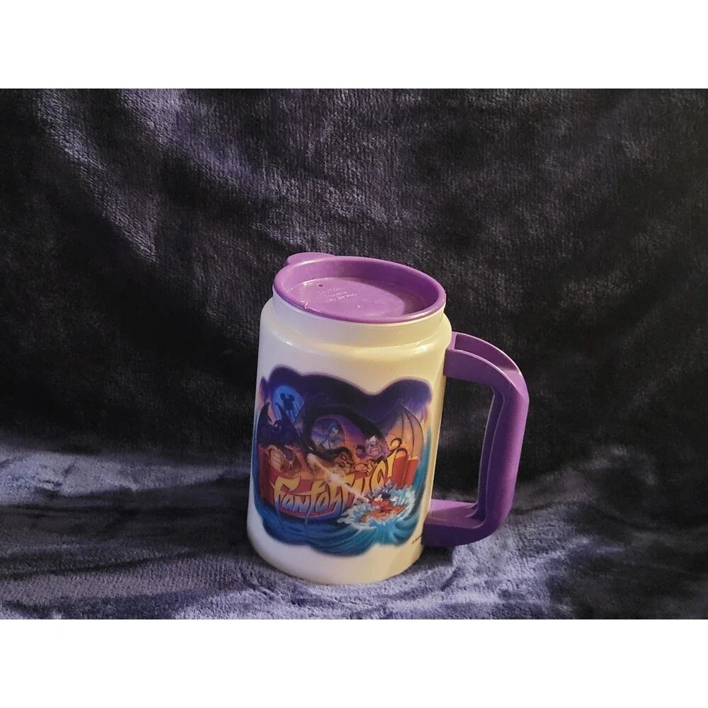 Vintage Walt Disney World Refillable Mug Lot + Pirates of the Caribbean Popcorn